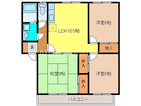 姿見ハイツの物件間取画像